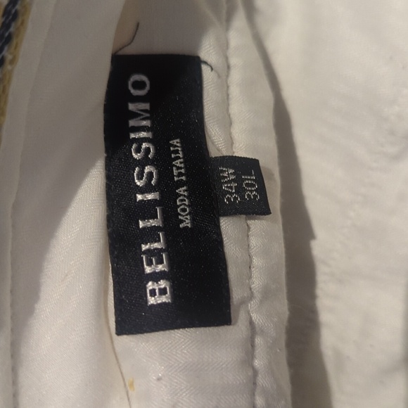 Cream Chinos with High-Waisted Straight Leg Design - Picture 3 of 4